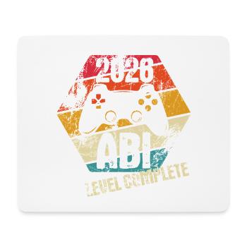 Abi 2026 - Abitur Passed - Level Complete - Mouse Pad (horizontal) - white - Front