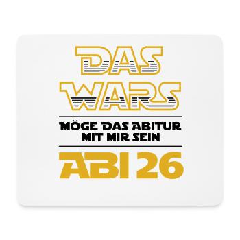 The Wars | Abi 2026 - Abitur - Gift - Mouse Pad (horizontal) - white - Front