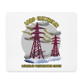 Lord Electrician: Invisible Magic - Mouse Pad (horizontal) - white - Front