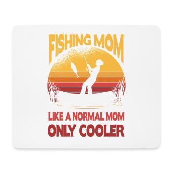 Fishing Mom Outfit - Lustiges Angler Geschenk Mama - Mousepad (Querformat) - Weiß - Vorne