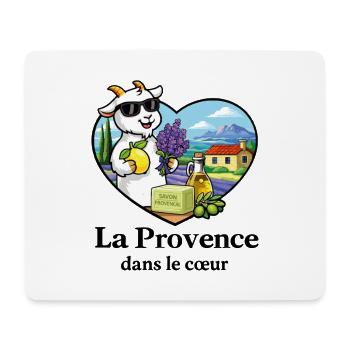 Provence in the Heart Goat Lavender South France - Mouse Pad (horizontal) - white - Front