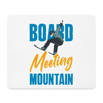 Télésiège de réunion de snowboard snowboard - Tapis de souris (format paysage) - blanc - Devant