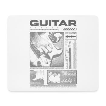 Guitariste Guitariste Rock Musicien streetwear - Tapis de souris (format paysage) - blanc - Devant