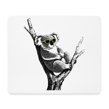 Chill Koala - Tapis de souris (format paysage) - blanc - Devant