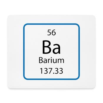 Licence en chimie dans le tableau périodique - Tapis de souris (format paysage) - blanc - Devant