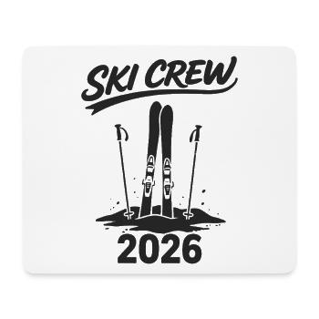 SKI CREW Winter holiday and après-ski outfit - Mouse Pad (horizontal) - white - Front