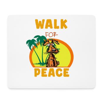 Go for Peace Dog - Mouse Pad (horizontal) - white - Front