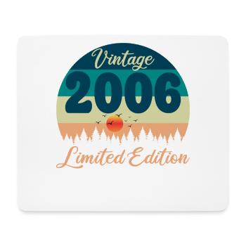 20e Anniversaire 20 ans 2006 Cadeau Vintage Rétro - Tapis de souris (format paysage) - blanc - Devant