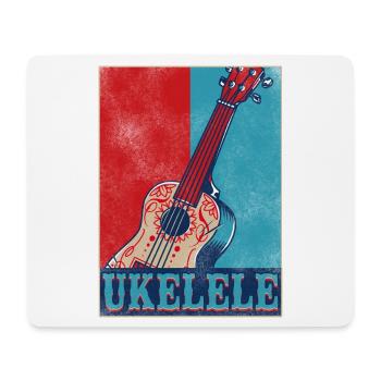 Hawaiian Ukulele Uke Retro Vintage - Mouse Pad (horizontal) - white - Front