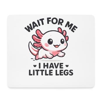 Axolotl disant un mème Humour Petites jambes drôles - Tapis de souris (format paysage) - blanc - Devant