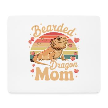 Maman du Dragon Barbu, Maman des Dragons Barbus, Maman des reptiles - Tapis de souris (format paysage) - blanc - Devant