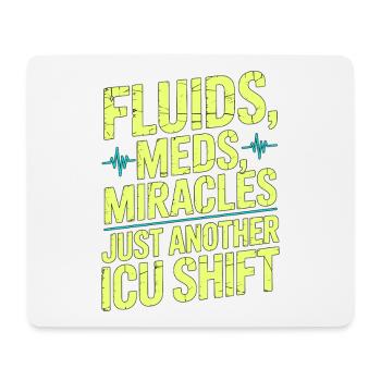 Soins intensifs Infirmière Fluides Médicaments Miracles Soins intensifs - Tapis de souris (format paysage) - blanc - Devant