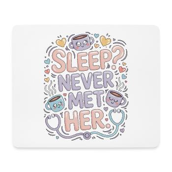 ICU Nurse Sleep Never Met Her Rapid Response Nurse - Mouse Pad (horizontal) - white - Front