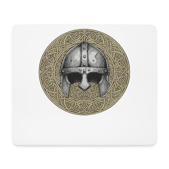 Légende viking viking marin Odin Raven Fighter - Tapis de souris (format paysage) - blanc - Devant
