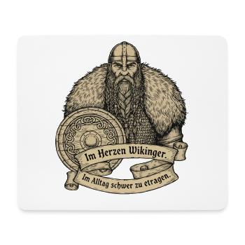 Wikinger Viking Legende Seemann Odin Rabe Kämpfer - Mousepad (Querformat) - Weiß - Vorne