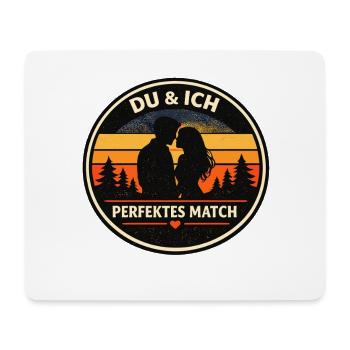 You & Me Perfect Match Partner Look - Mouse Pad (horizontal) - white - Front