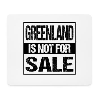 Le Groenland n’est pas à vendre - Tapis de souris (format paysage) - blanc - Devant