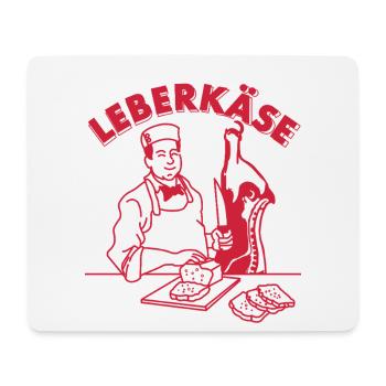 Boucher drôle Leberkäse kebab bavarois - Tapis de souris (format paysage) - blanc - Devant