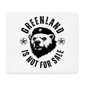 Le Groenland n’est pas à vendre. Drôle de design d’ours - Tapis de souris (format paysage) - blanc - Devant