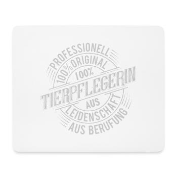Gardien d’animaux - Tapis de souris (format paysage) - blanc - Devant