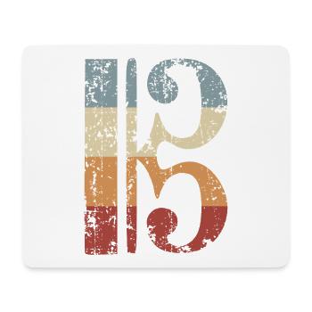 Altschlüssel Viola Bratsche Bratschenschlüssel - Mousepad (Querformat) - Weiß - Vorne