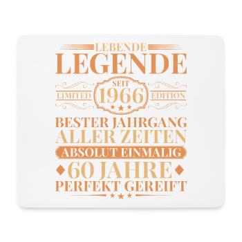 Year of manufacture Born in 1966 Unique 60th birthday - Mouse Pad (horizontal) - white - Front