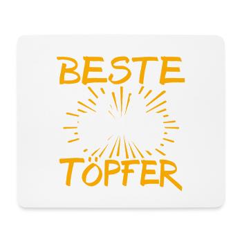 Töpfer Geschenkidee - Mousepad (Querformat) - Weiß - Vorne