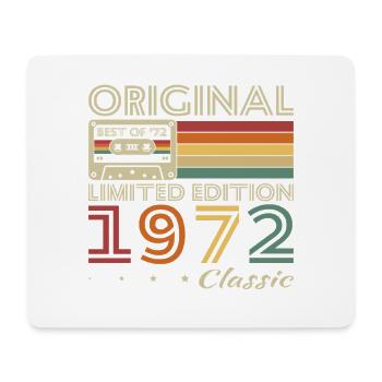 1972 Vintage Rétro Cadeau D’anniversaire - Tapis de souris (format paysage) - blanc - Devant