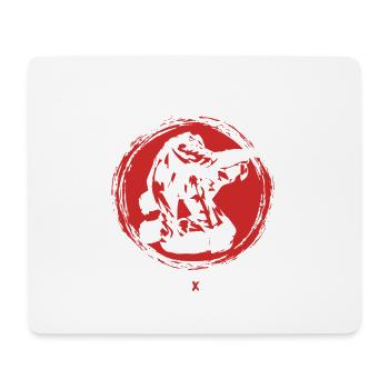 Réinitialisation du jet de judo arts martiaux - Tapis de souris (format paysage) - blanc - Devant