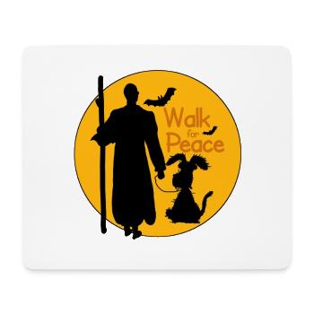 Slogan de la Marche pour la Paix - Tapis de souris (format paysage) - blanc - Devant