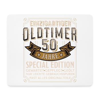 Oldtimer 50 Jahre Spezialedition - Mousepad (Querformat) - Weiß - Vorne