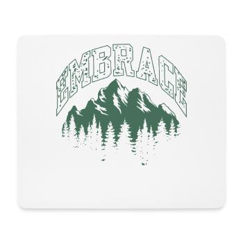 Umarme das Adventure Mountain Logo - Mousepad (Querformat) - Weiß - Vorne