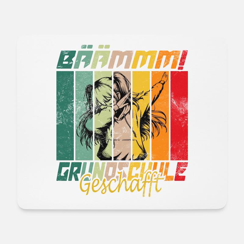 Grundschule Geschafft 2026 Grundschule Abschied - Mousepad (Querformat) - Weiß