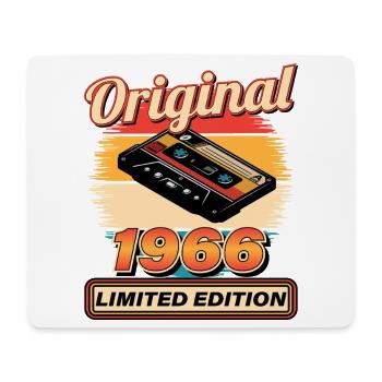 Original 1966 Limited Edition Kassette Retro - Mousepad (Querformat) - Weiß - Vorne
