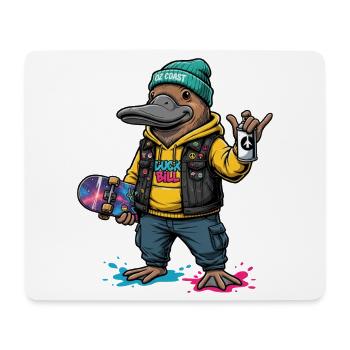 Cosmic Duck Streetstyle - Mousepad (Querformat) - Weiß - Vorne