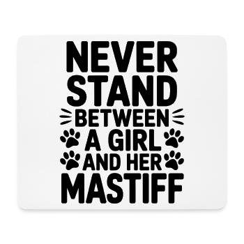Mastiff Sprüche Hunde Lustiges Mastiff Geschenk - Mousepad (Querformat) - Weiß - Vorne