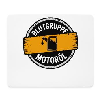 Blood Type Engine Oil Screwdriver Design - Mouse Pad (horizontal) - white - Front