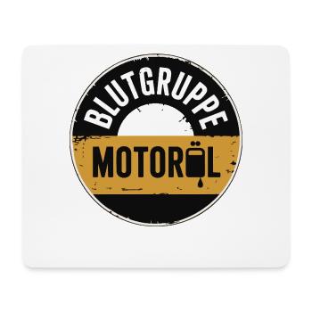 Blood Type Engine Oil Screwdriver Design - Mouse Pad (horizontal) - white - Front