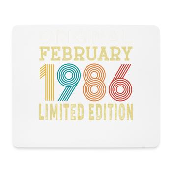 Original Février 1986 40 ans 40e Anniversaire  - Tapis de souris (format paysage) - blanc - Devant
