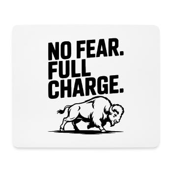 No Fear. Full Charge. - Mouse Pad (horizontal) - white - Front