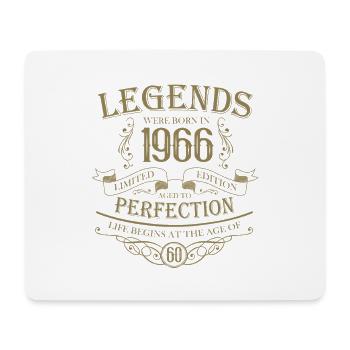 Legenden Geburtstag 1966 Vintage Retro Design - Mousepad (Querformat) - Weiß - Vorne