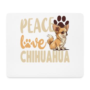 Chihuahua Chihuahueño Girl Peace - Mouse Pad (horizontal) - white - Front