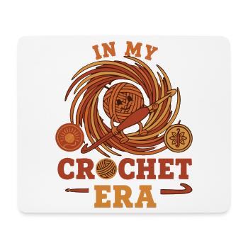 À l’époque du crochet, fil drôle d’amoureux du crochet - Tapis de souris (format paysage) - blanc - Devant