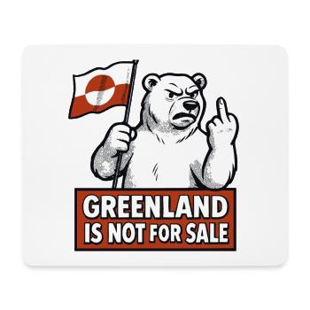 Greenland Is Not For Sale - Mousepad (Querformat) - Weiß - Vorne
