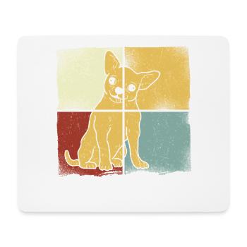 Chihuahua Chihuahueño Retro - Mouse Pad (horizontal) - white - Front