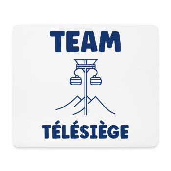 Team Télésiège Montagnes - Tapis de souris (format paysage) - blanc - Devant