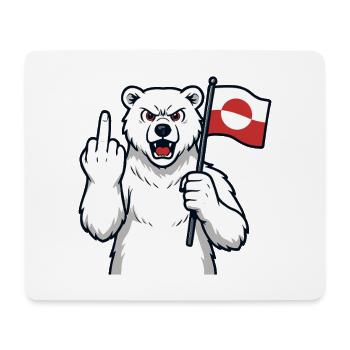 Greenland Is Not For Sale - Mousepad (Querformat) - Weiß - Vorne