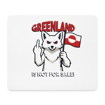 Greenland Is Not For Sale - Mousepad (Querformat) - Weiß - Vorne