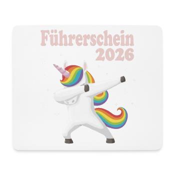 Driver's license 2026 passed car driving motorcycle - Mouse Pad (horizontal) - white - Front