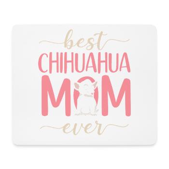 Chihuahua Chihuahueño Mom Best - Mousepad (Querformat) - Weiß - Vorne